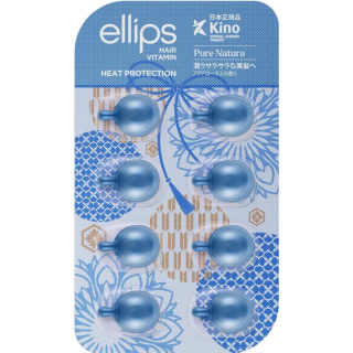 Вітаміни для волосся "Сила лотоса" Ellips Hair Vitamin Heat Protection 8*1 мл
