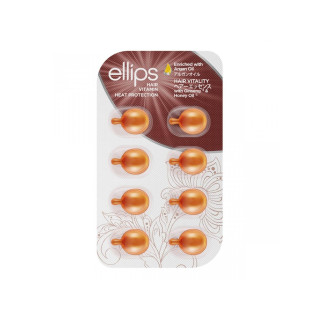 Вітаміни для волосся Здоров'я волосся з Женьшенем та Медом Ellips Hair Vitamin Hair Vitality With Ginseng & Honey Oil 8*1 мл
