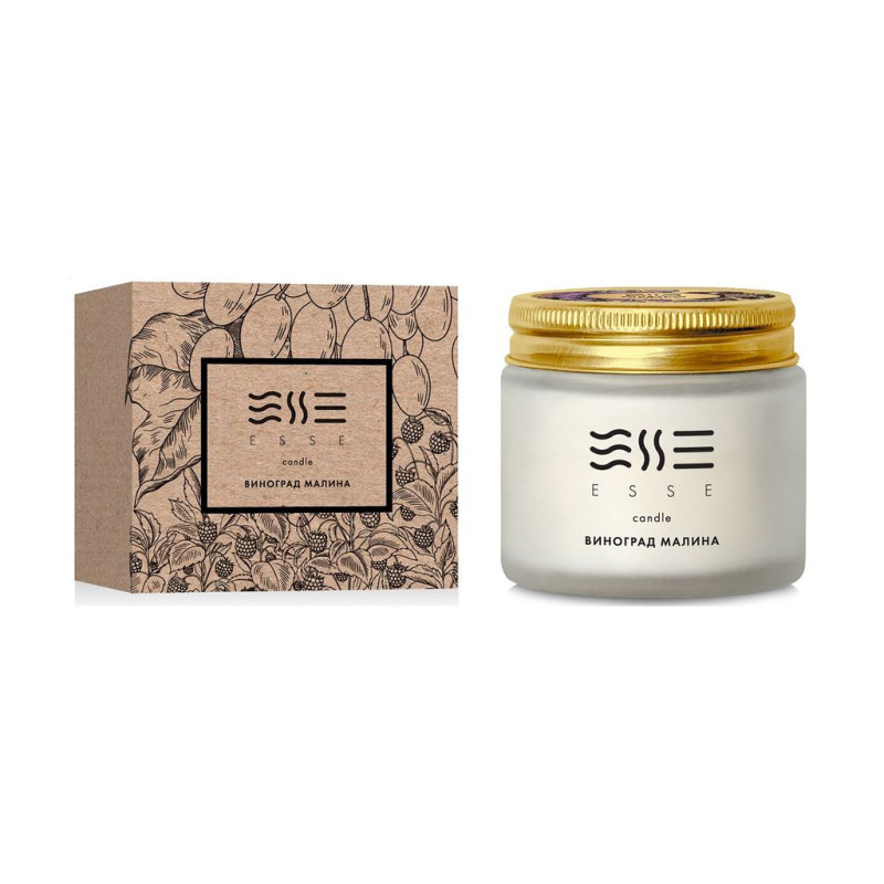 Ароматична свічка "Виноград малина" Esse Home Candle 50 г Ароматична свічка "Виноград малина" Esse Home Candle 50 г