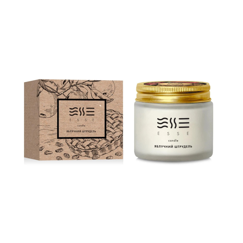 Ароматична свічка "Яблучний штрудель" Esse Home Candle 50 г Ароматична свічка "Яблучний штрудель" Esse Home Candle 50 г
