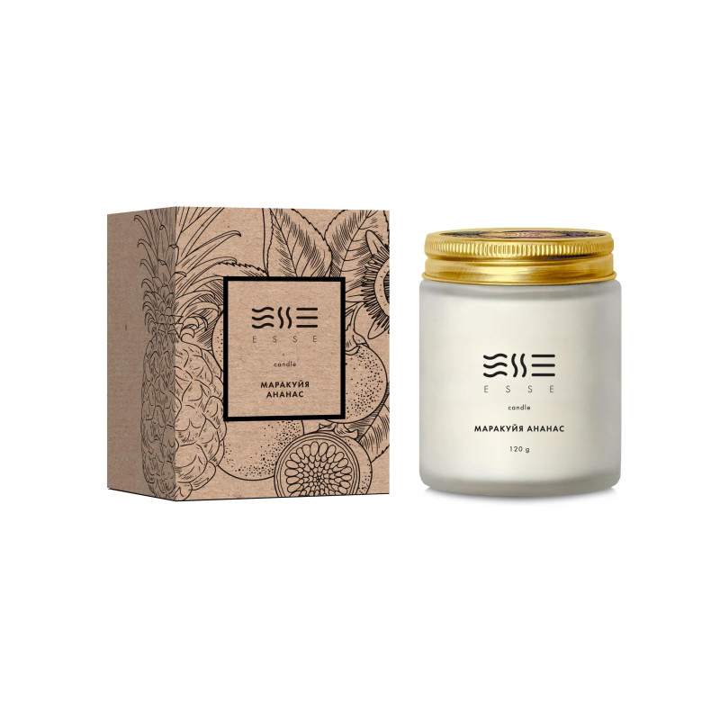 Ароматична свічка "Маракуйя ананас" Esse Home Candle 120 г Ароматична свічка "Маракуйя ананас" Esse Home Candle 120 г