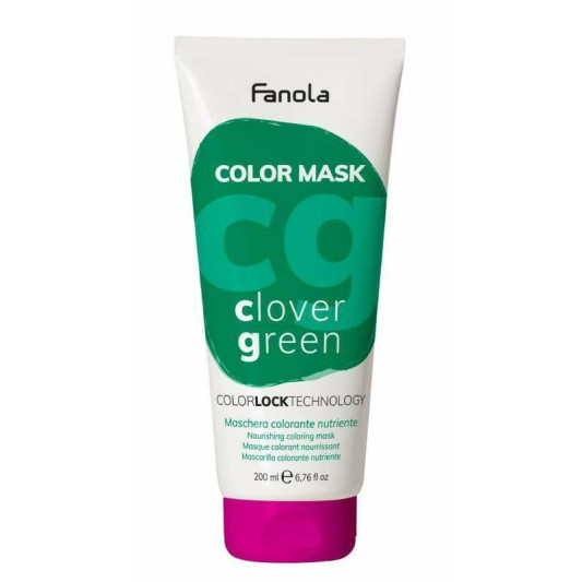 Живильна тонувальна маска для волосся Зелена Конюшина Fanola Color Mask Clover Green 200 мл