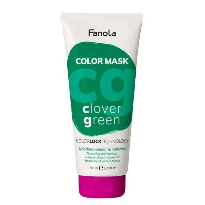 Живильна тонувальна маска для волосся Зелена Конюшина Fanola Color Mask Clover Green 200 мл Живильна тонувальна маска для волосся Зелена Конюшина Fanola Color Mask Clover Green 200 мл
