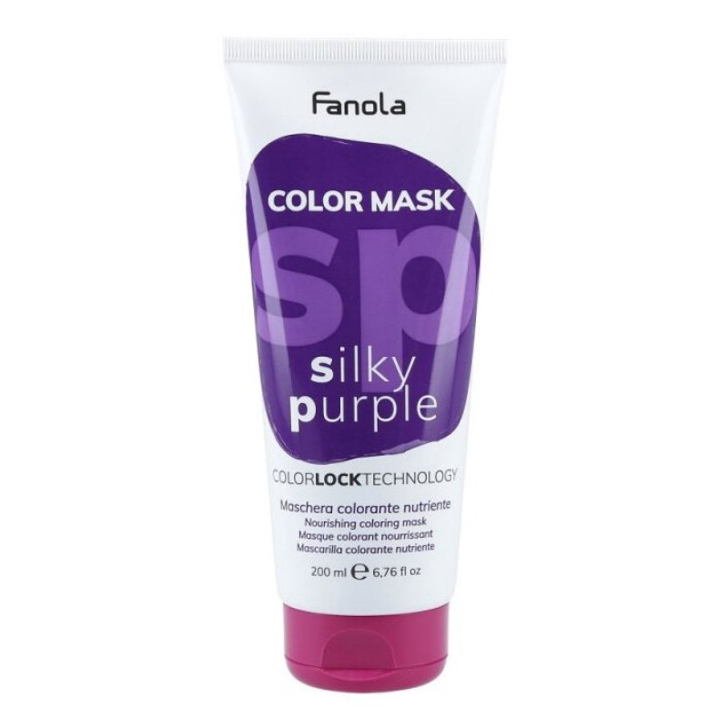 Живильна тонувальна маска для волосся Fanola Color Mask Silky Purple 200 мл Живильна тонувальна маска для волосся Fanola Color Mask Silky Purple 200 мл