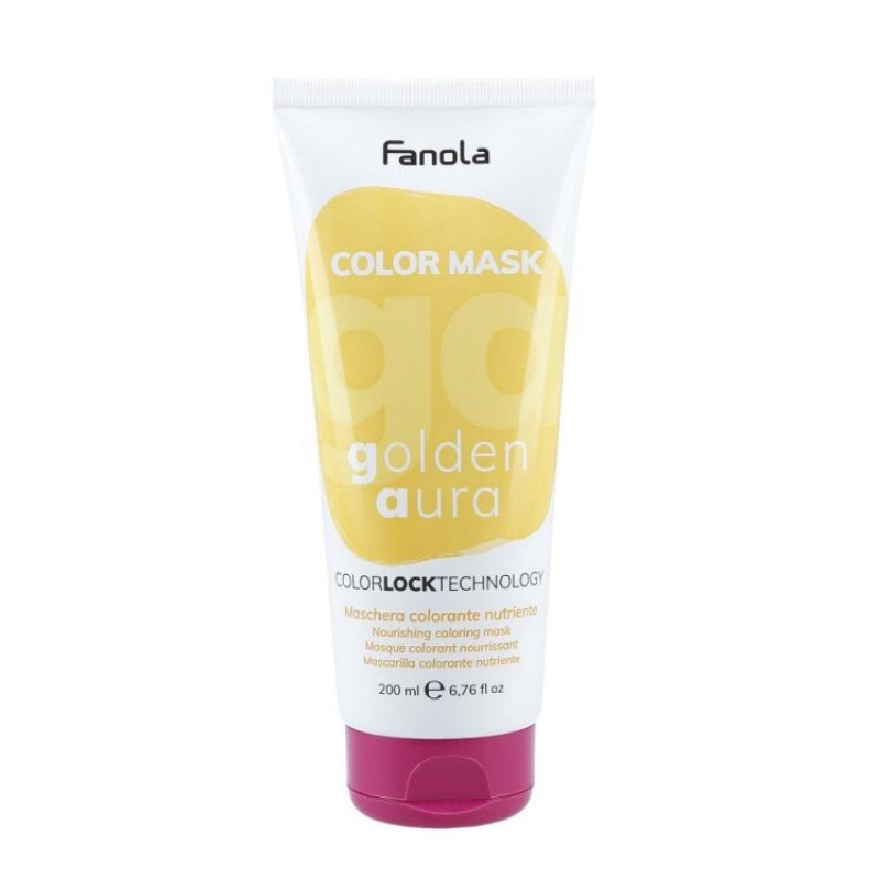 Живильна тонувальна маска для волосся Золота Аура Fanola Color Mask Golden Aura 200 мл Живильна тонувальна маска для волосся Золота Аура Fanola Color Mask Golden Aura 200 мл
