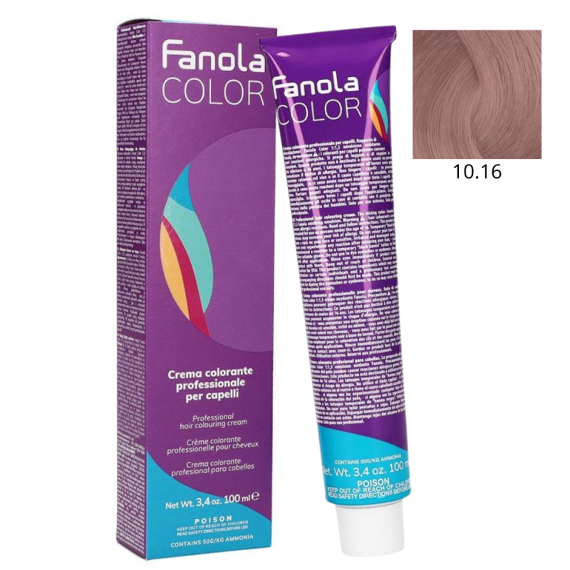 Крем-краска для волос 10/16 Blonde Platinum Ash Red Fanola Colouring Cream 100 мл Крем-краска для волос 10/16 Blonde Platinum Ash Red Fanola Colouring Cream 100 мл