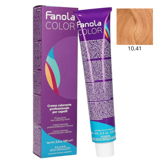 Крем-краска для волос 10/41 Blonde Platinum Copper Ash Fanola Colouring Cream 100 мл