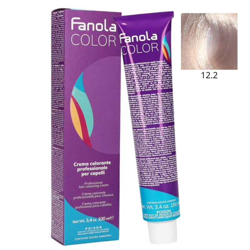 Крем-краска для волос 12/2 Superlight Blonde Platiinum Pearl Fanola Colouring Cream 100 мл Крем-краска для волос 12/2 Superlight Blonde Platiinum Pearl Fanola Colouring Cream 100 мл