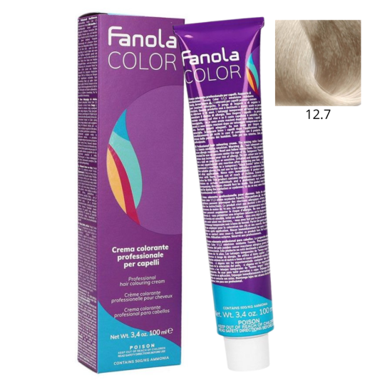 Крем-фарба для волосся 12/7 Super Light Blonde Platinum Iris Fanola Colouring Cream 100 мл