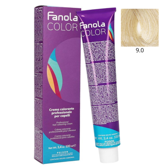 Крем-фарба для волосся 9/0 Very Light Blonde Fanola Colouring Cream 100 мл