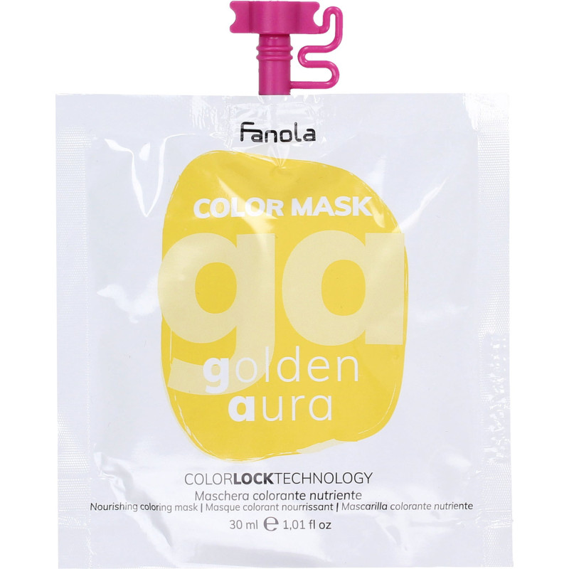 Питательная тонировочная маска для волос Fanola Color Mask Golden Aura 30 мл Питательная тонировочная маска для волос Fanola Color Mask Golden Aura 30 мл