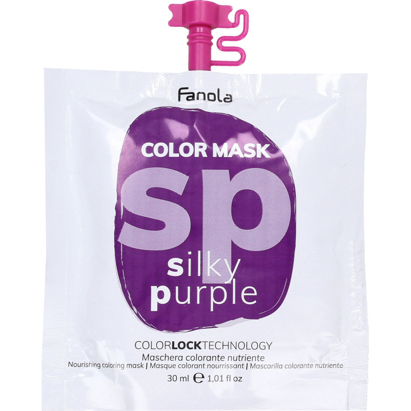 Живильна тонувальна маска для волосся Fanola Color Mask Silky Purple 30 мл Живильна тонувальна маска для волосся Fanola Color Mask Silky Purple 30 мл