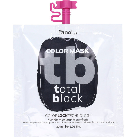 Живильна тонувальна маска для волосся Fanola Color Mask Black 30 мл