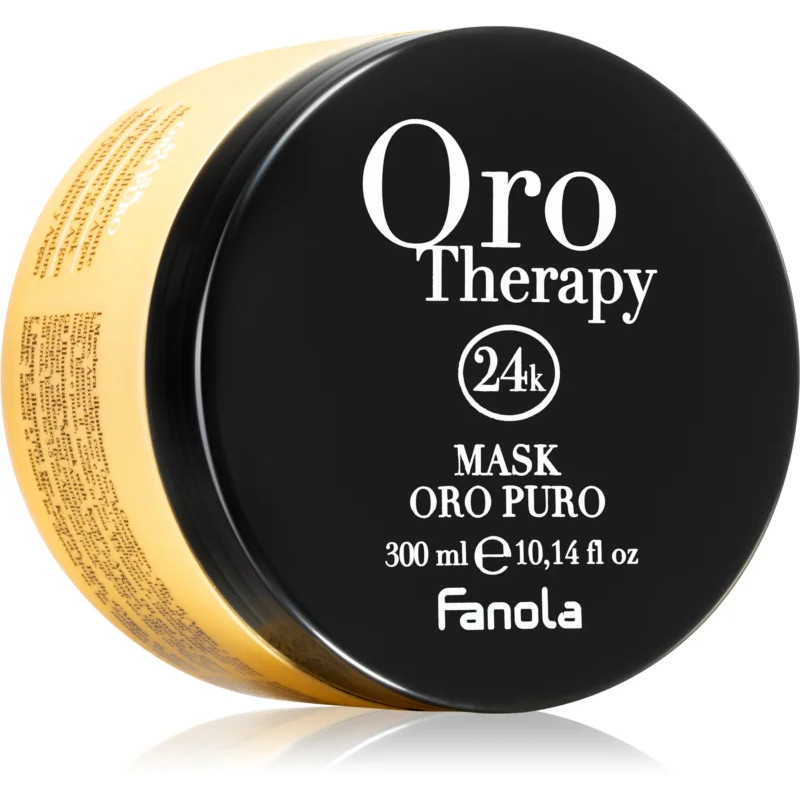 Восстановительная маска с активными микрочастицами золотая Fanola Oro Therapy Oro Puro Mask 300 мл Восстановительная маска с активными микрочастицами золотая Fanola Oro Therapy Oro Puro Mask 300 мл