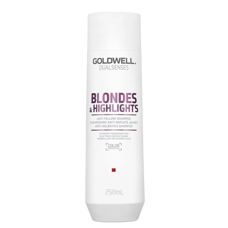 Шампунь проти жовтизни для освітленого волосся Goldwell DSN Blondes and Highlights 250 мл Шампунь проти жовтизни для освітленого волосся Goldwell DSN Blondes and Highlights 250 мл