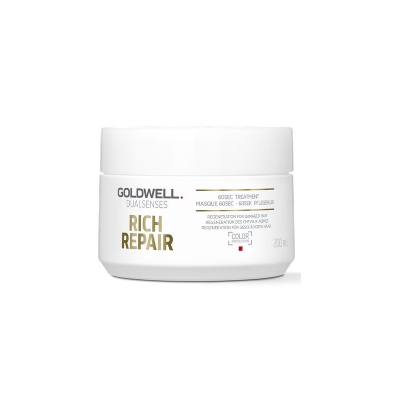 Маска восстанавливающая для сухих и поврежденных волос Goldwell DSN Rich Repair 60 сек 200 мл Маска восстанавливающая для сухих и поврежденных волос Goldwell DSN Rich Repair 60 сек 200 мл