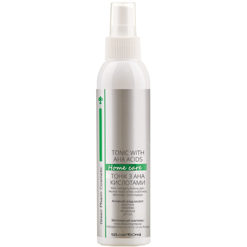 Тонік з АНА кислотами (рН 3,5) Green Pharm Cosmetic 150 мл Тонік з АНА кислотами (рН 3,5) Green Pharm Cosmetic 150 мл