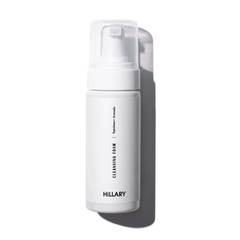 Очищуюча пінка для сухої та чутливої шкіри Hillary Cleansing Foam Squalane + Avocado oil 150 мл Очищуюча пінка для сухої та чутливої шкіри Hillary Cleansing Foam Squalane + Avocado oil 150 мл