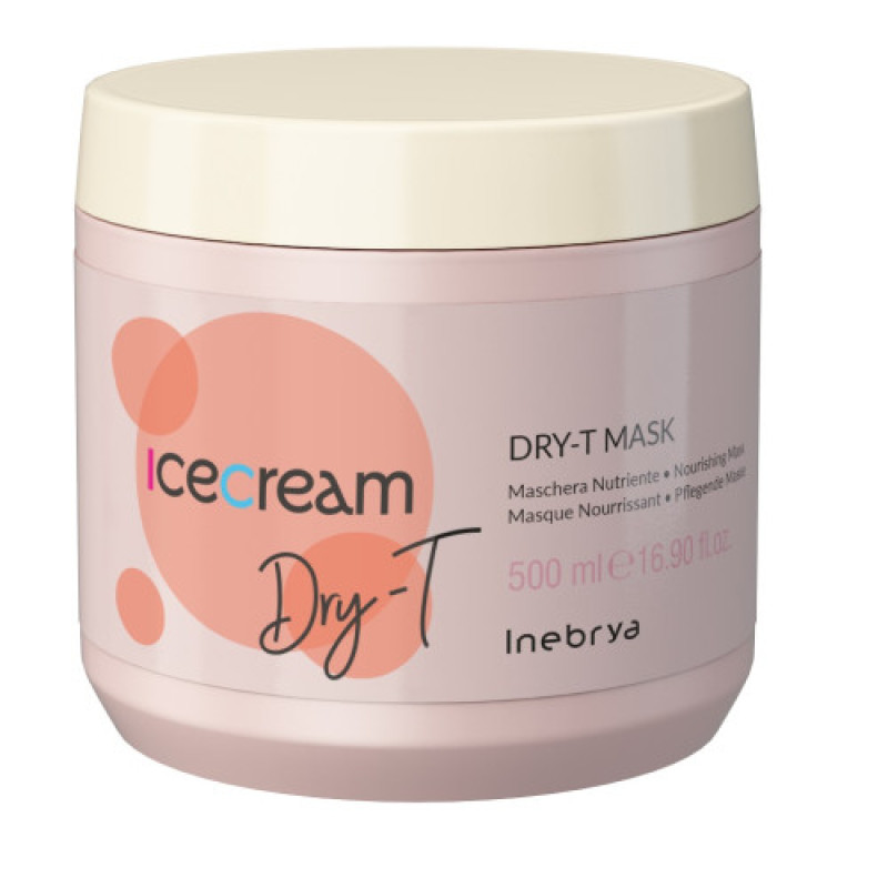 Маска для сухих, кучерявых и окрашенных волос Inebrya Mask Dry-T 500 мл Маска для сухих, кучерявых и окрашенных волос Inebrya Mask Dry-T 500 мл
