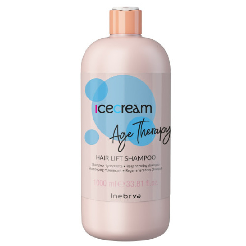Шампунь для восстановления зрелых и пористых волос Inebrya Age Therapy Hair Lift Shampoo 1000 мл Шампунь для восстановления зрелых и пористых волос Inebrya Age Therapy Hair Lift Shampoo 1000 мл