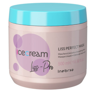 Маска для жорсткого і неслухняного волосся Inebrya Ice Cream Liss-Pro Mask 500 мл