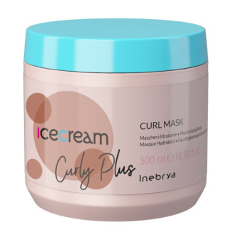 Маска для кучерявого і хімічно завитого волосся 500 мл, Inebrya Ice Cream Curly Plus Curl Mask