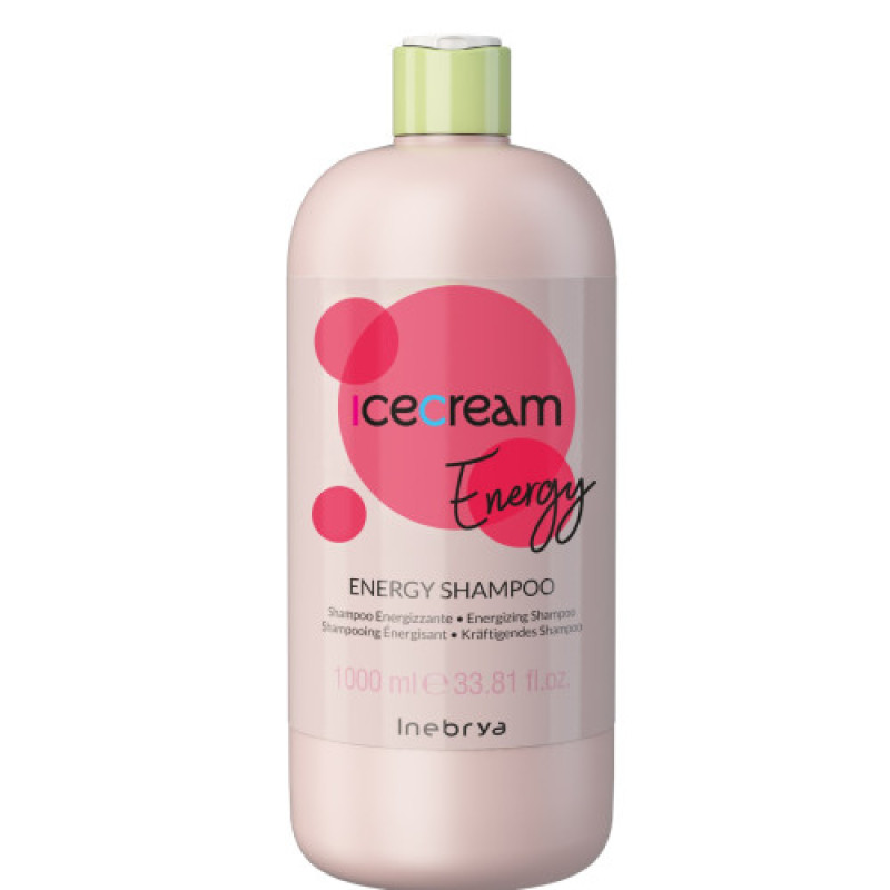 Шампунь проти випадіння волосся Inebrya Ice Cream Energy Shampoo 1000 мл Шампунь проти випадіння волосся Inebrya Ice Cream Energy Shampoo 1000 мл