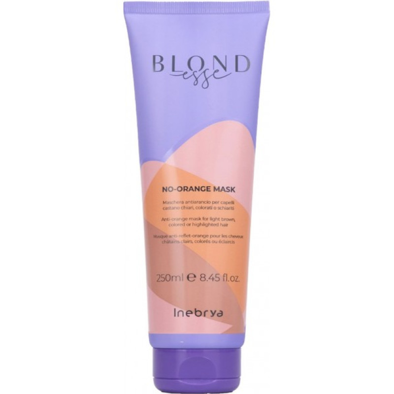 Маска для волосся анти-оранж для блонду Inebrya Blondesse No-Orange Mask 250 мл Маска для волосся анти-оранж для блонду Inebrya Blondesse No-Orange Mask 250 мл