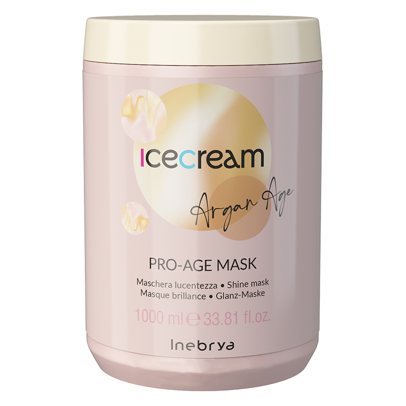 Маска з аргановою олією для фарбованого волосся Inebrya Pro-Age Mask Argan Oil 1000 мл Маска з аргановою олією для фарбованого волосся Inebrya Pro-Age Mask Argan Oil 1000 мл