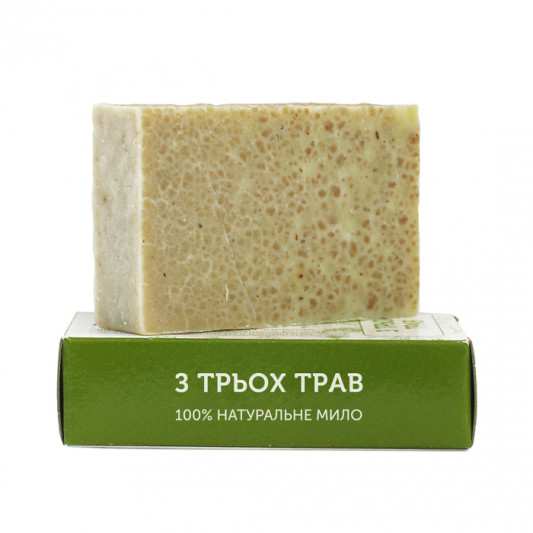 Мыло натуральное Из трех трав Яка 75 г