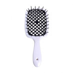 Гребінець для волосся біла з чорним Janeke Superbrush Original 