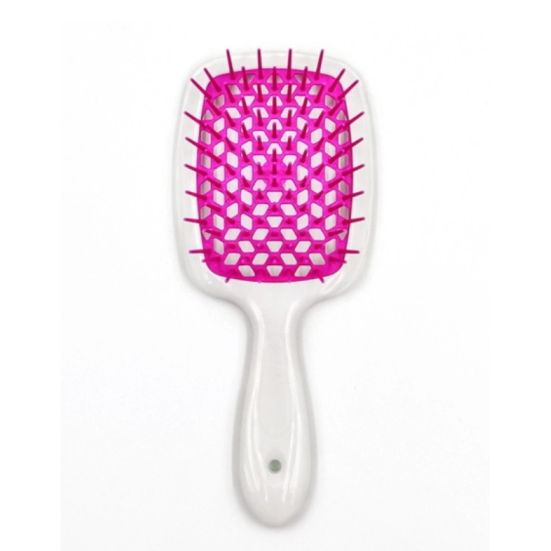 Гребінець для волосся білий/фуксія Janeke Superbrush Original Гребінець для волосся білий/фуксія Janeke Superbrush Original