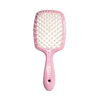 Гребінець для волосся білий з рожевим  Janeke Superbrush Original 