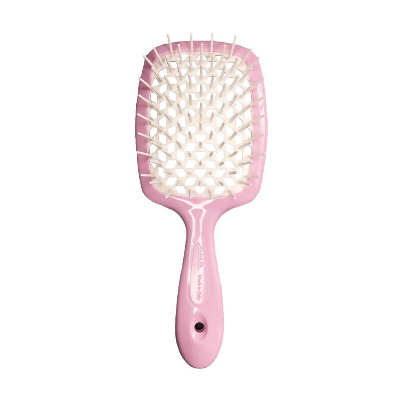 Гребінець для волосся білий з рожевим Janeke Superbrush Original Гребінець для волосся білий з рожевим Janeke Superbrush Original