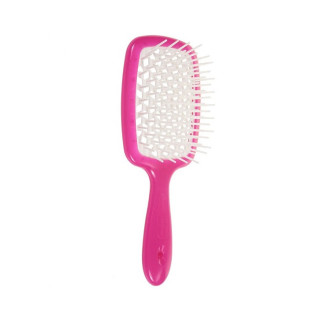 Гребінець для волосся фуксія/білий  Janeke Superbrush Original 