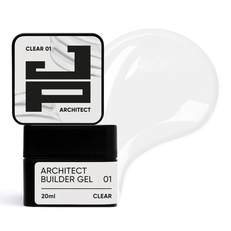 Густий білдер-гель для моделювання Jerden Proff Architect Builder Gel №01 (прозорий) 20 мл Густий білдер-гель для моделювання Jerden Proff Architect Builder Gel №01 (прозорий) 20 мл