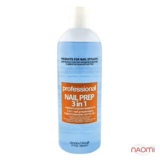 Засіб для підготовки нігтів 3 в 1 Nail Prep 500 мл, Jerden Proff