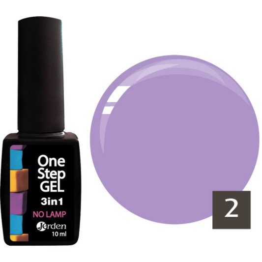 Лак для нігтів з ефектом гелю №02 10 мл, Jerden One Step 3 in 1