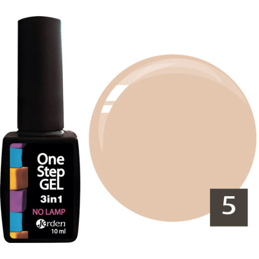 Лак для нігтів з ефектом гелю №05 10 мл, Jerden One Step 3 in 1