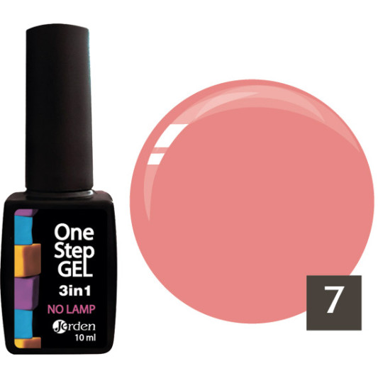 Лак для нігтів з ефектом гелю №07 10 мл, Jerden One Step 3 in 1