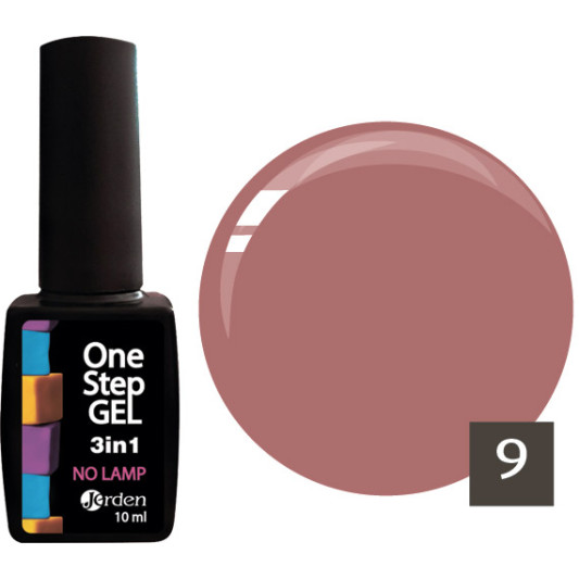 Лак для нігтів з ефектом гелю №09 10 мл, Jerden One Step 3 in 1