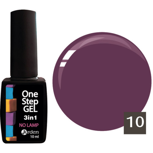 Лак для нігтів з ефектом гелю №10 10 мл, Jerden One Step 3 in 1