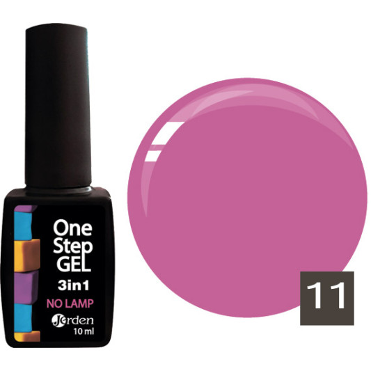 Лак для нігтів з ефектом гелю №11 10 мл, Jerden One Step 3 in 1