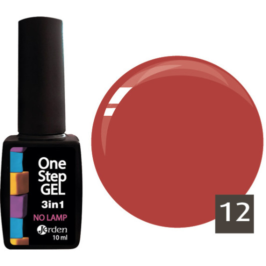 Лак для нігтів з ефектом гелю №12 10 мл, Jerden One Step 3 in 1