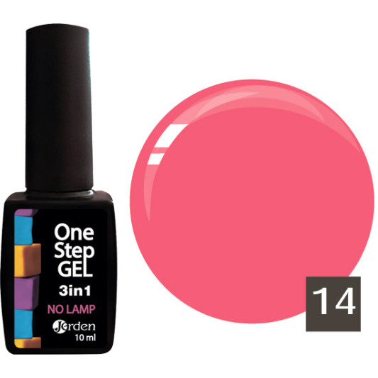 Лак для нігтів з ефектом гелю №14 10 мл, Jerden One Step 3 in 1