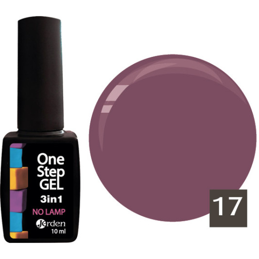 Лак для нігтів з ефектом гелю №17 10 мл, Jerden One Step 3 in 1