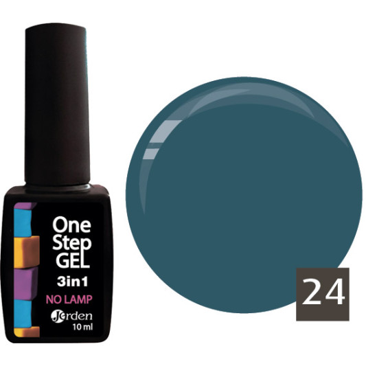 Лак для нігтів з ефектом гелю №24 10 мл, Jerden One Step 3 in 1