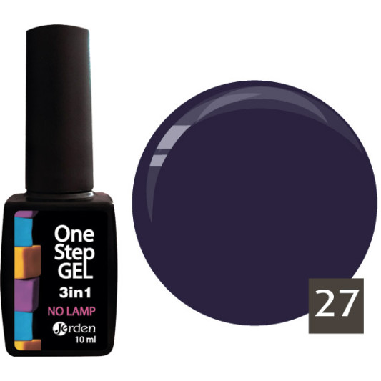 Лак для нігтів з ефектом гелю №27 10 мл, Jerden One Step 3 in 1