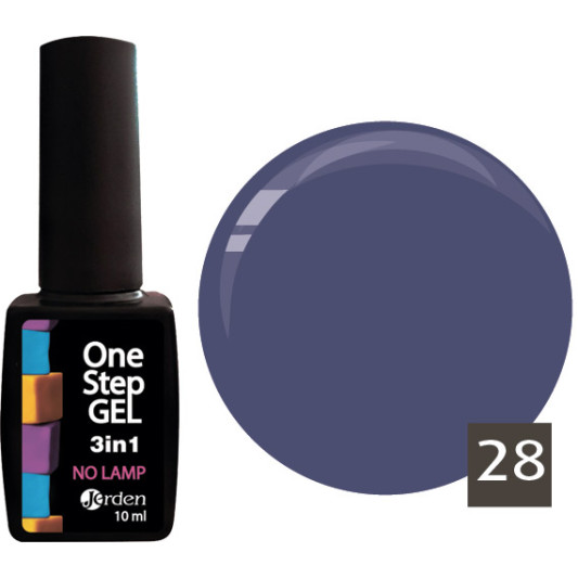 Лак для нігтів з ефектом гелю №28 10 мл, Jerden One Step 3 in 1