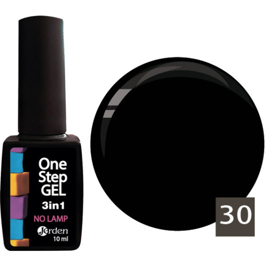 Лак для нігтів з ефектом гелю №30 10 мл, Jerden One Step 3 in 1